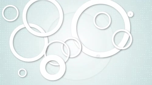 Animiertes Formmuster Dynamische Kreisformen Komposition Geometrischer Hintergrund Linien Minimale Formen