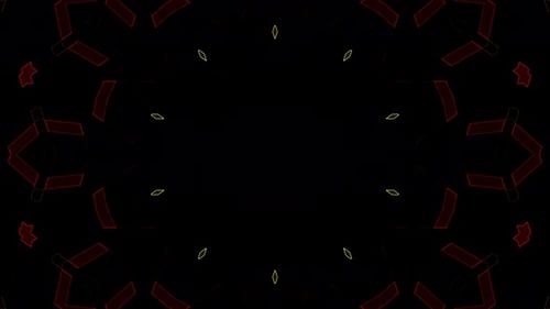 Abstract Geometric Kaleidoscope Loop Background Animation