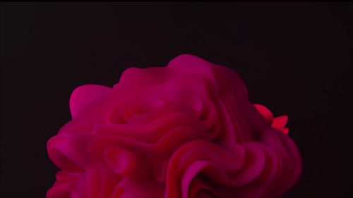 Dynamic Abstract Pink Fluid Morphing Background