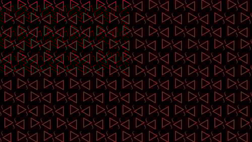 Red Geometric Triangle Grid Loop Animation