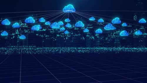 Cloud Computing et réseau de villes intelligentes holographiques à mégadonnées