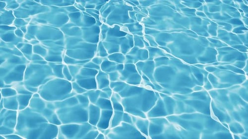 Loop animation of water surface with caustic phenomenon