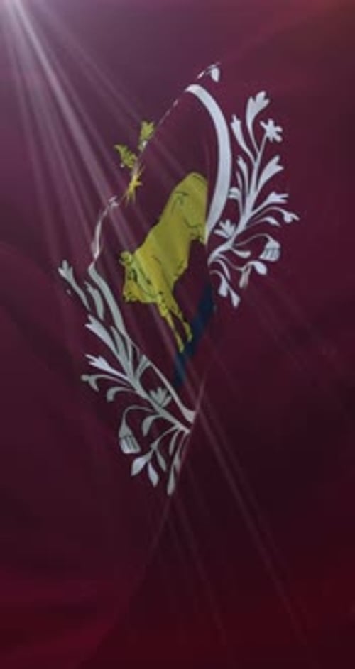 Elegant Crest Reveal with Golden Bull and Decorative Flourishes