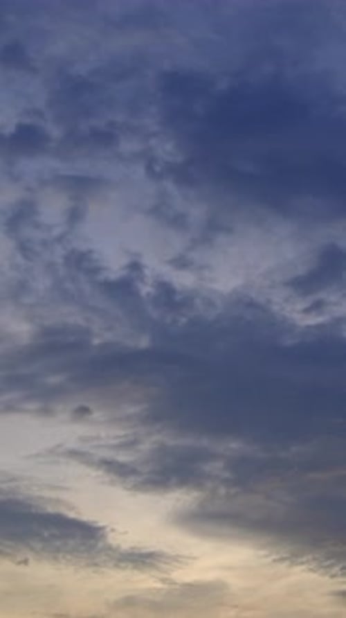 Dramatic Sky with Clouds at Sunrise or Sunset