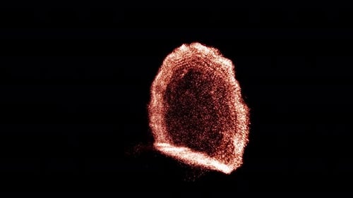 Fiery Particle Burst Reveal Transition Animation