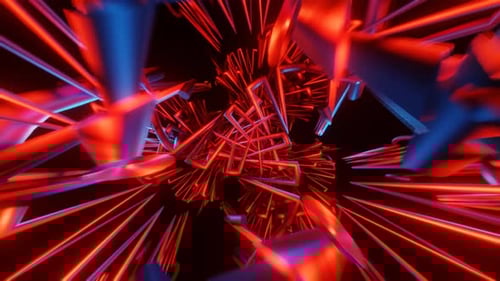 Seamless VJ Loop with Neon Disco Rhythmic Flashing Pattern Mesmerizes