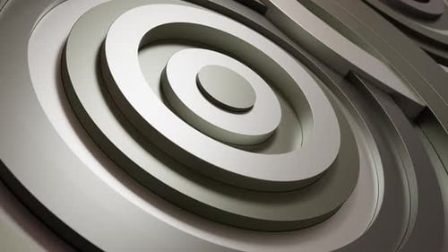 Modern 3D Concentric Circles Wave Animation