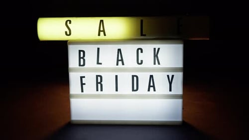 Illuminated Black Friday Sale Promotion