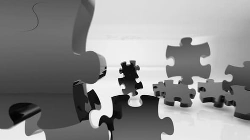 Black Clean Jigsaw Forming