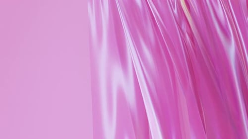 Abstract cloth Animation Background. flowing Fluid Silk curtain, wind blowing. Satin texture