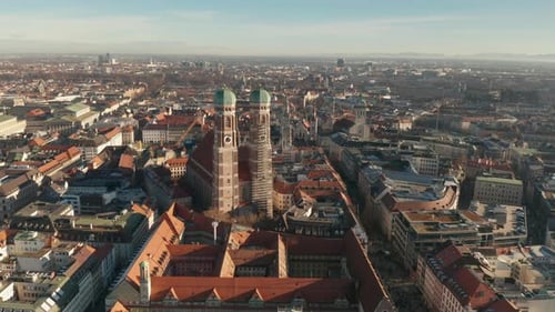 AS Approaching Landmark Frauenkirche Cathedral Munich Germany
