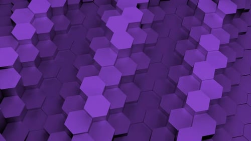 Geometric Abstract Hexagon Wave Motion Background