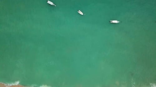 Luftaufnahme der Strände von Pangkor Island, Malaysia
