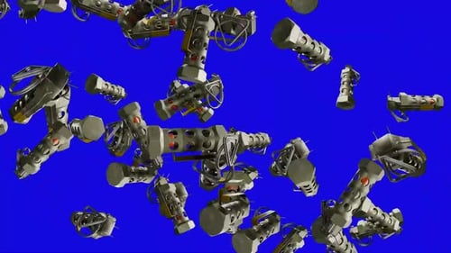 Flash Bang Rain 3D Animation | Explosive Tactical Background Loop