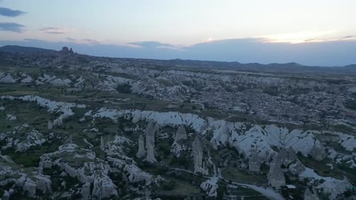 Luftaufnahme von Kappadokien, Pasabaglari kapadokya, Feenkamine Kappadokien, Türkei