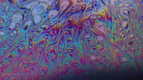 Flüssige Seifenblasenölfarbe mit Marmorstruktur