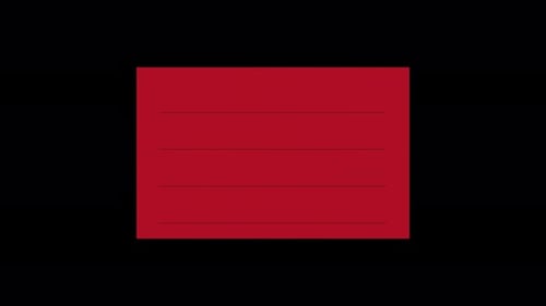 Geneva Collection: Opening of a red big board with sections in form of a cross eventually closing wi