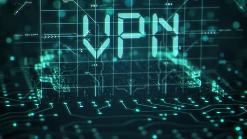 Virtual Private Network VPN Data Encryption and IP Substitute Secure Connection Concept Technology