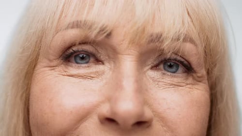 Senior Woman's Face Close-Up