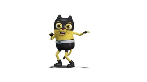 Dancing 3D Cartoon Cat Character Funny Animation