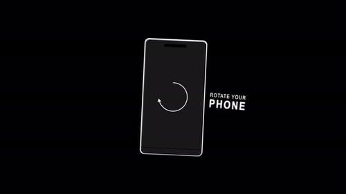 Animación de Please Rotate Your Phone to Landscape Vertical Rotation for Better Experience Turn you