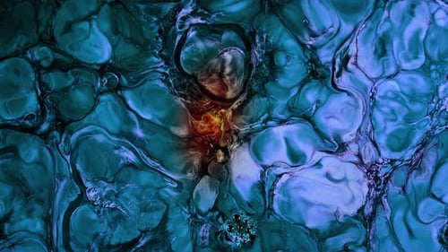 Formes de diffusion de peinture à l'encre abstraite 033