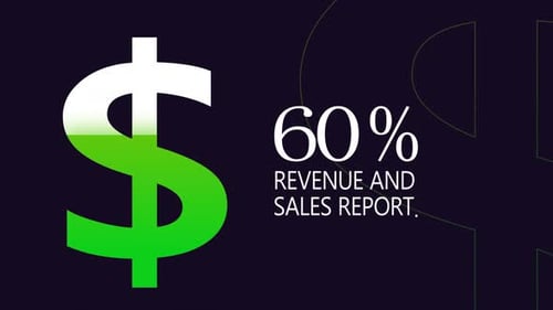 Animated Dollar Sign Progress Bar for Sales Report