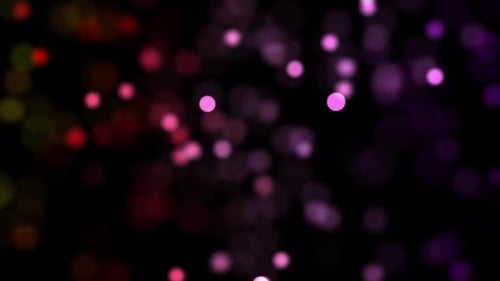 Elegant Colorful Bokeh Particles Blur Effect with shallow depth of field