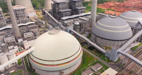 cooling tower of the thermal energy plant 00135