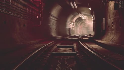 Deep Metro Tunnel Under Construction
