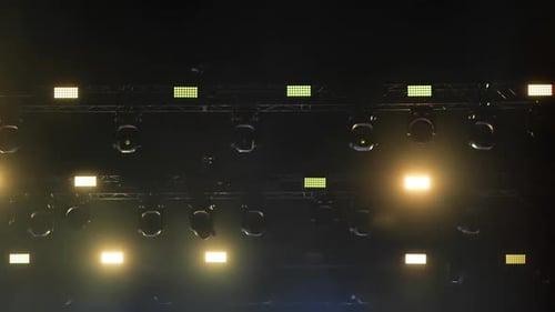 Dynamic Stage Lighting with Vibrant Colors