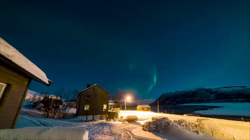 Time Lapse of the Aurora Borealis in Lapland Finland