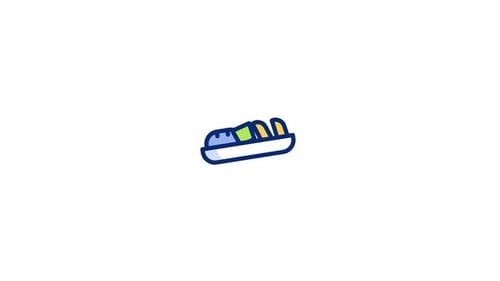 Animated Sketch Style Boat Icon