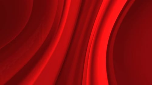 Dynamic Red Fluid Waves Flowing Background Animation