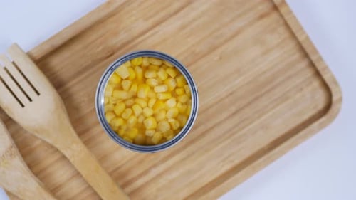 Canned Sweet Corn Close Up