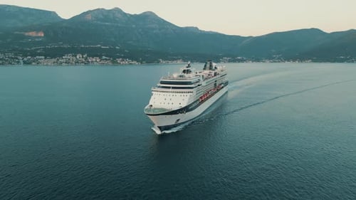 Cruise Ship in Montenegro Kotor Bay 3