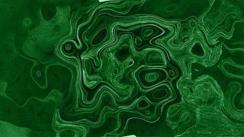 Abstract Green Wavy Liquid Lines Moving Background Animation