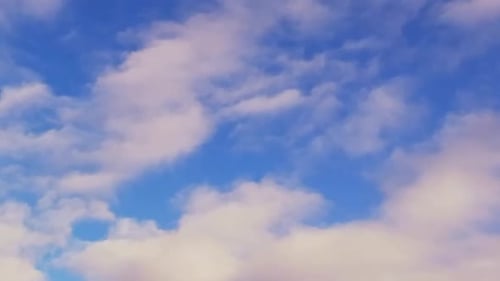 Clouds Drifting Slowly Across a Blue Sky