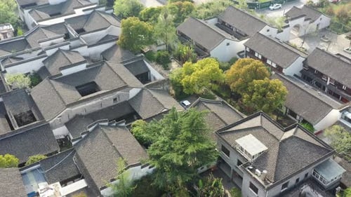 ancient chinese architecture in hangzhou city