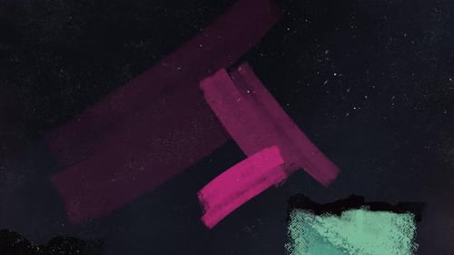 Textured Animated Background with Romantic Couple Silhouette