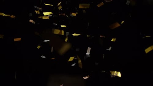 Falling Confetti And Glitters