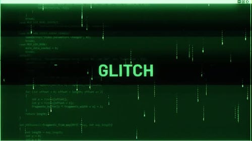 Digital Glitch Code Technology Interface Opener