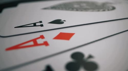 Fanned Deck of Poker Cards - Casino Theme