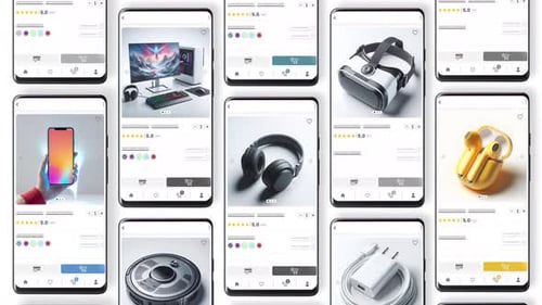 E-Commerce-Verkauf von Technologieprodukten per Telefon