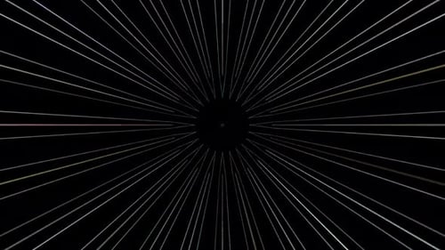 Abstract Light Speed Warp Tunnel Transition Background