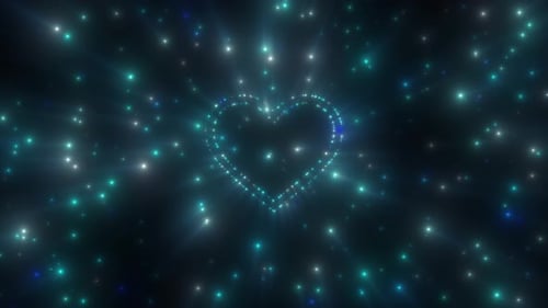 Herz-Hintergrund mit Glitzersternen