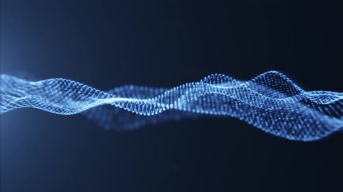 Abstract Digital Waveform Particle Flow Background