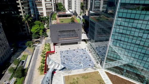 Cartão postal da Avenida Faria Lima do centro da cidade de São Paulo, Brasil.