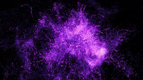 Abstract Pink Particles Wave Flow Background Seamles Loop