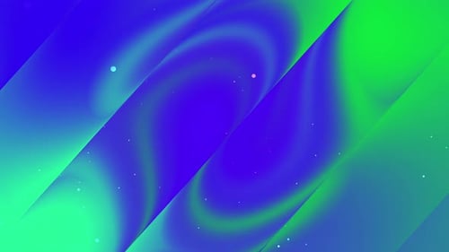 Abstract Swirl Pattern In Blue And Green Shades